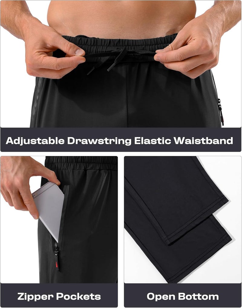 MS.GD 5 Pack Men's Sweatpants with Zipper Pockets Stretch Lightweight Athletic Track Activewear Pants for Men Joggers - Image 5